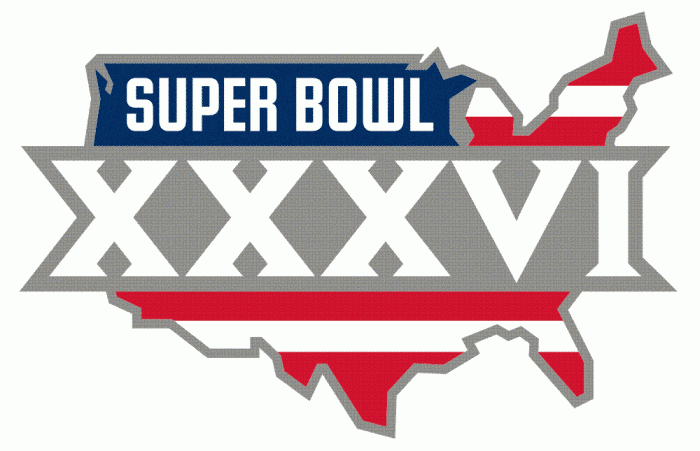 Super Bowl XXXVI Alternate Logo iron on transfers for T-shirts
